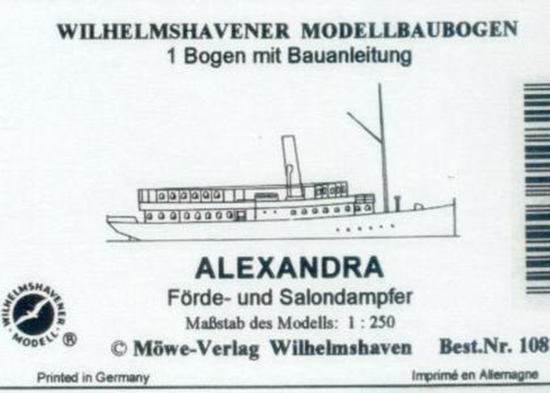 Plan PassengerShip Alexandra - WILHELMS